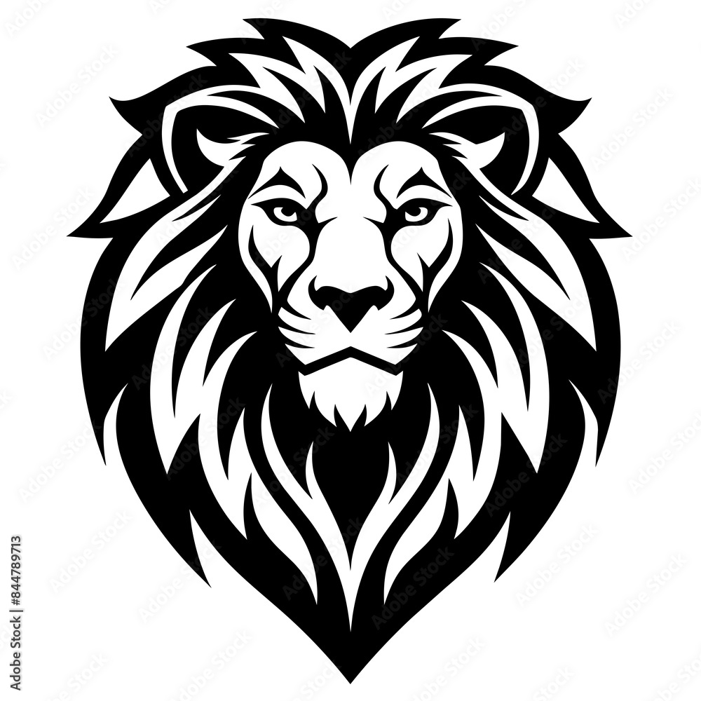 Lion head logo icon line art vector illustration Lion head logo icon line art vector illustration