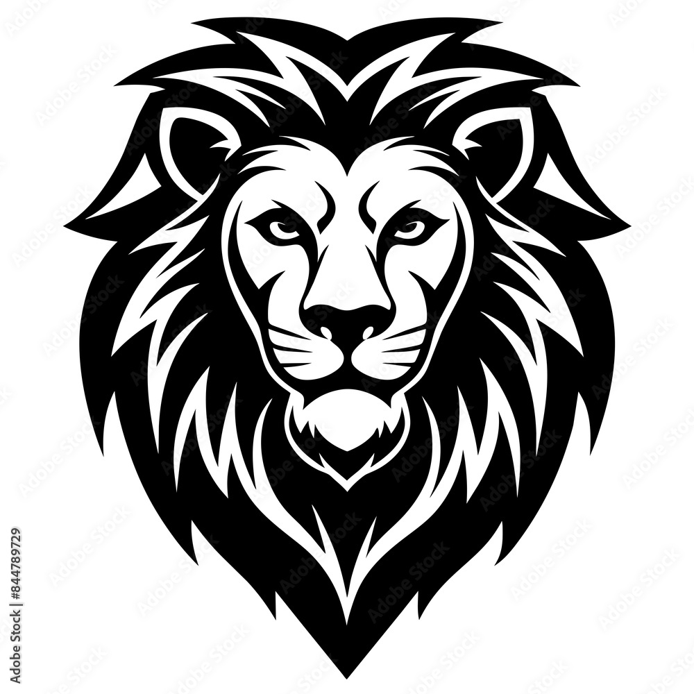 Lion head logo icon line art vector illustration Lion head logo icon line art vector illustration