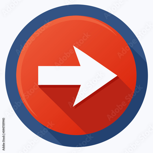 Arrow button icon vector illustration Free Download Arrow button icon vector illustration - GFXLoad