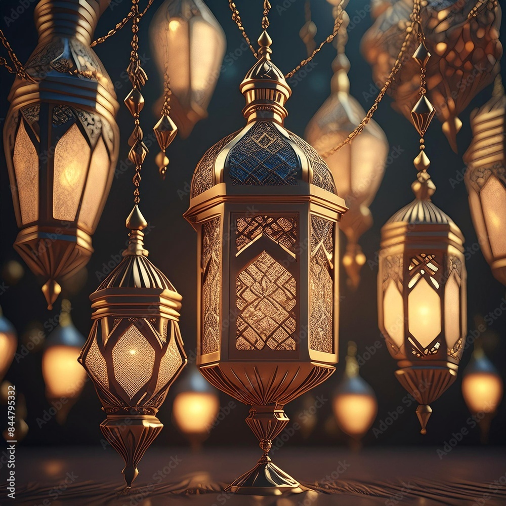 Obraz premium lamps on the ceiling
