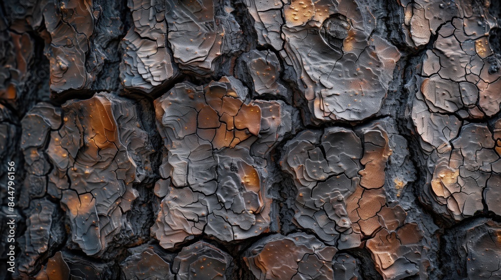 Close-up of burnt tree bark showcasing detailed texture and charred patterns, perfect for nature and environmental themes. Close-up of burnt tree bark showcasing detailed texture and charred patterns, perfect for nature and environmental themes.