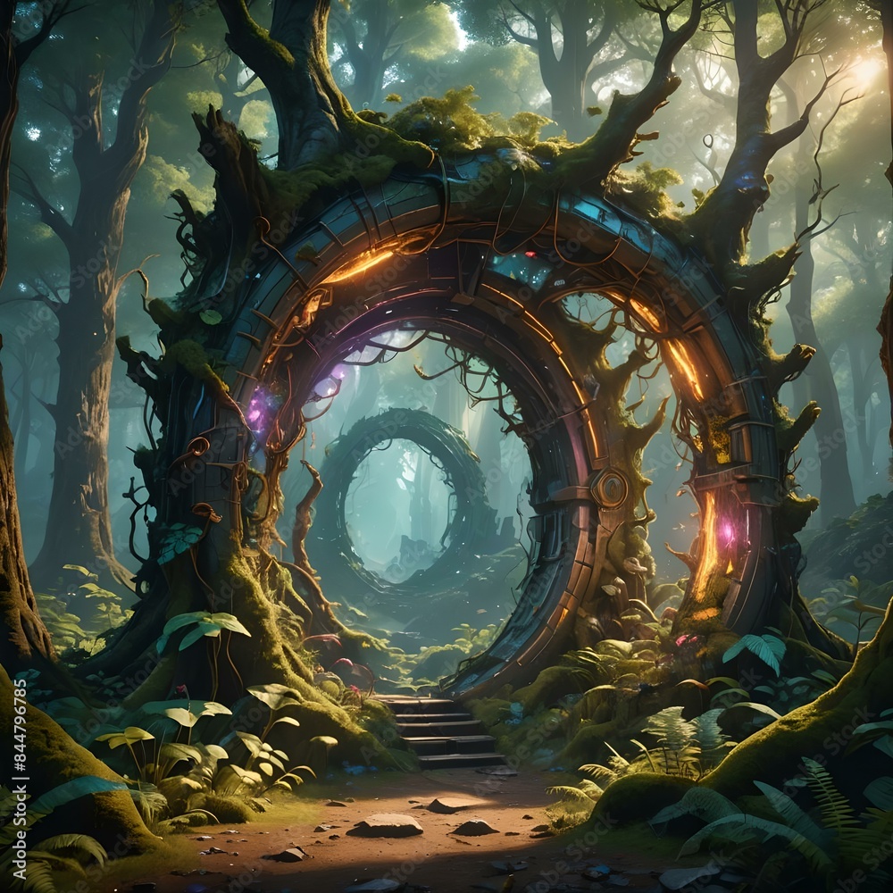 Obraz premium Forest Portal to Another Dimension