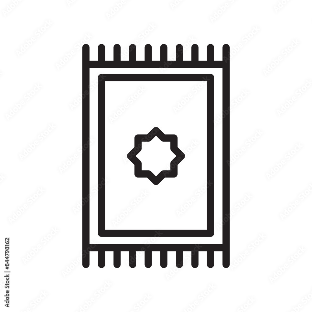 Muslim Prayer Rug Icon Perfect for Islamic Practices and Traditions Muslim Prayer Rug Icon Perfect for Islamic Practices and Traditions