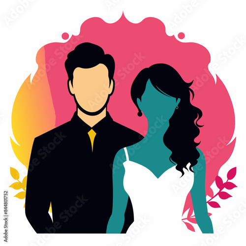 silhouette of a couple