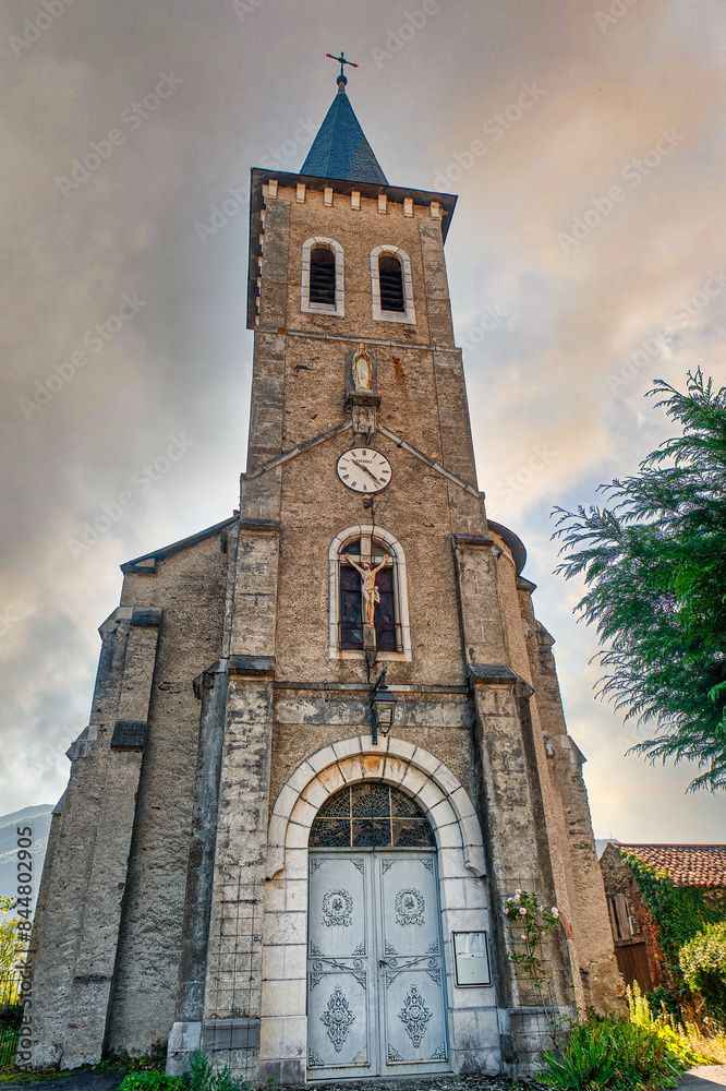 Fototapeta premium Salechan is a town and commune in the Hautes-Pyrénées region of France.