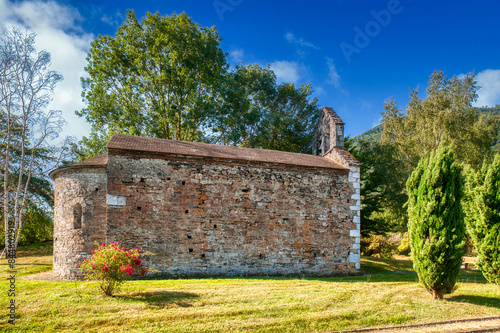 Saint Julien Chapel. Salechan is a town and commune in the Hautes-Pyrénées region of France. photo