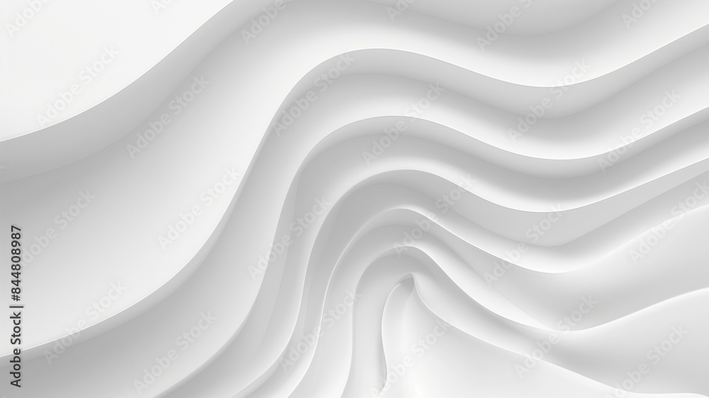 Abstract white curved blocks 3D background Abstract white curved blocks 3D background