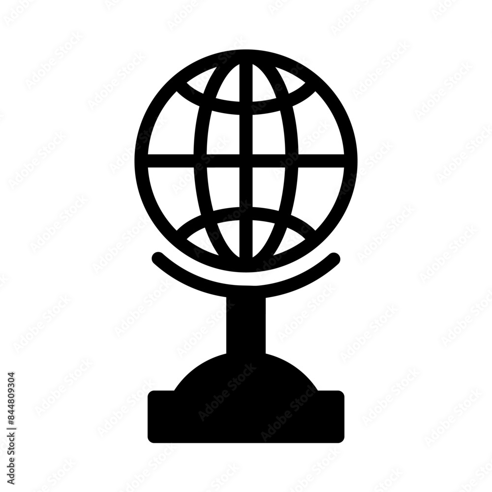 globe icon or logo illustration outline black filled style globe icon or logo illustration outline black filled style