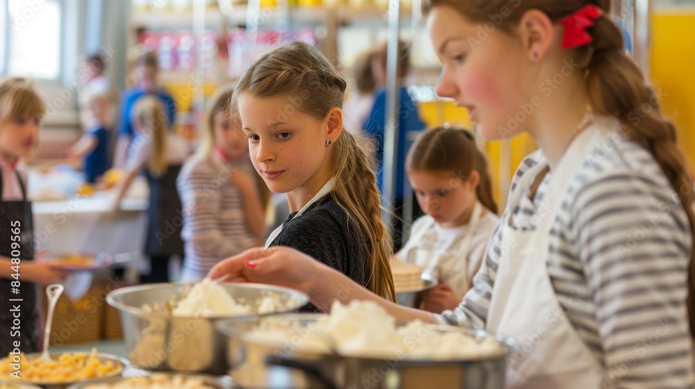 School Festival Baking Competition with Students and Parents Showcasing Best Recipes School Festival Baking Competition with Students and Parents Showcasing Best Recipes