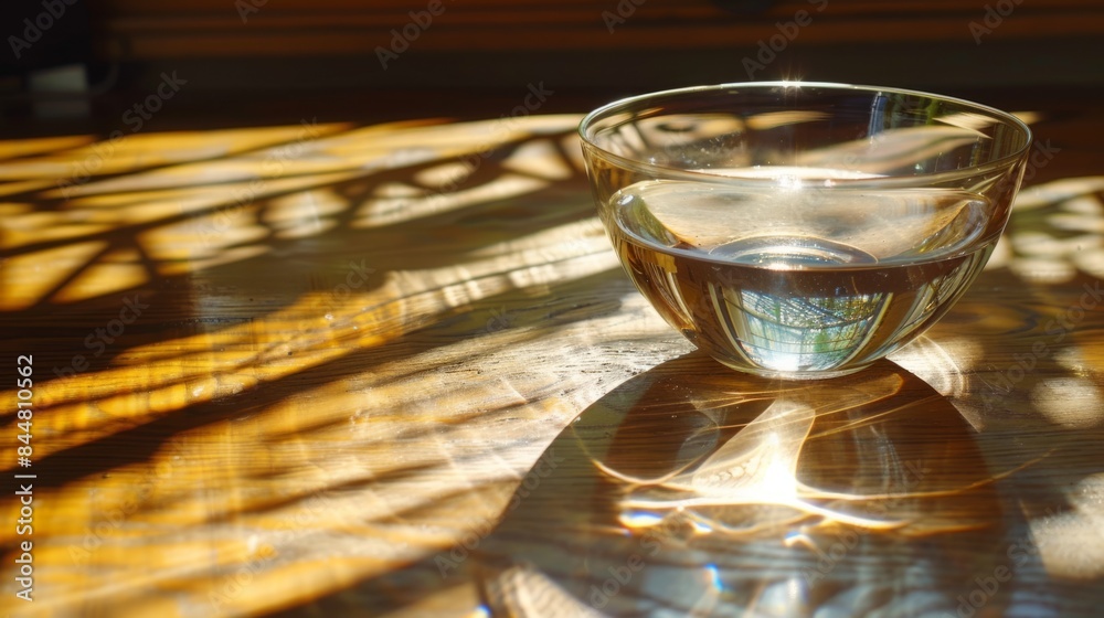 light reflections on the table surface generative ai light reflections on the table surface generative ai