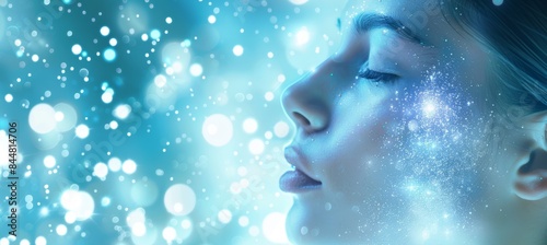 Glowing Skin Beauty Close-Up for Microdermabrasion Promotion - Perfect for Spa and Skincare Flyers