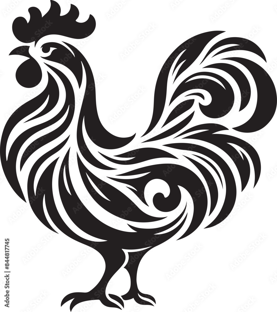 Obraz premium rooster illustration