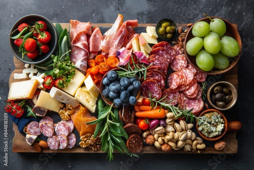 Vibrant Ketogenic Charcuterie Board for Social Gatherings - Perfect for Entertaining and Low Carb Diets