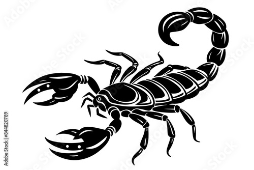 scorpion animal silhouette vector illustration