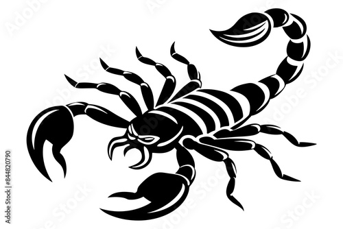 scorpion animal silhouette vector illustration