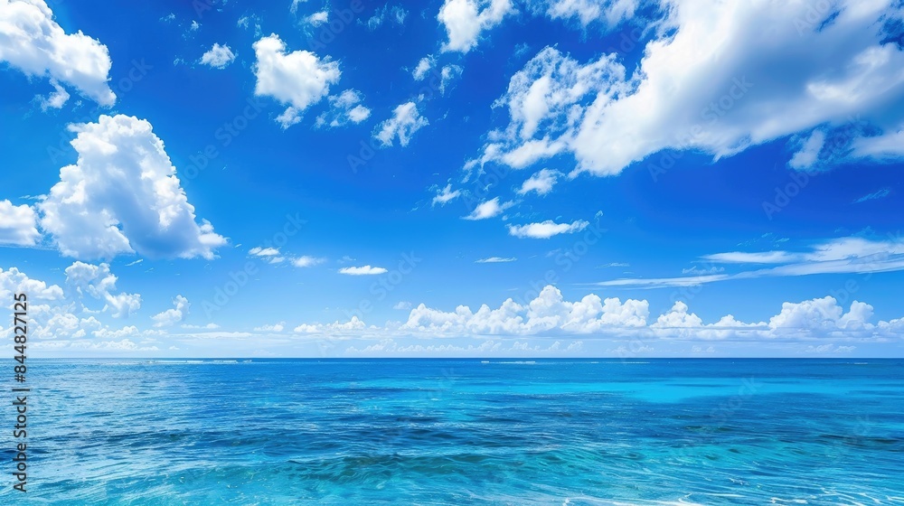 Obraz premium Bright blue ocean view