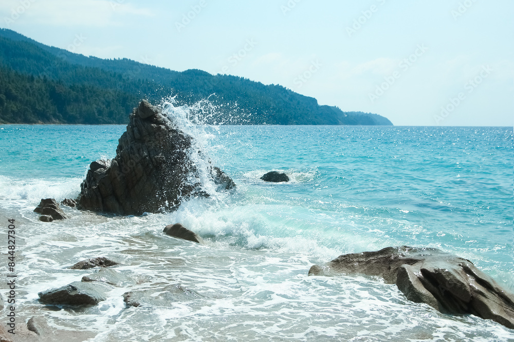 A Beach near the sea in nature recreation vacation journey background A Beach near the sea in nature recreation vacation journey background