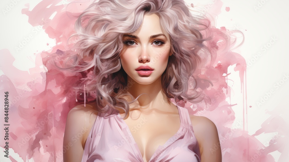 Fototapeta premium Portrait of a cute woman