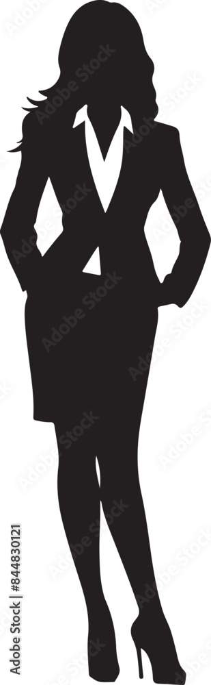 silhouette of a business woman silhouette of a business woman