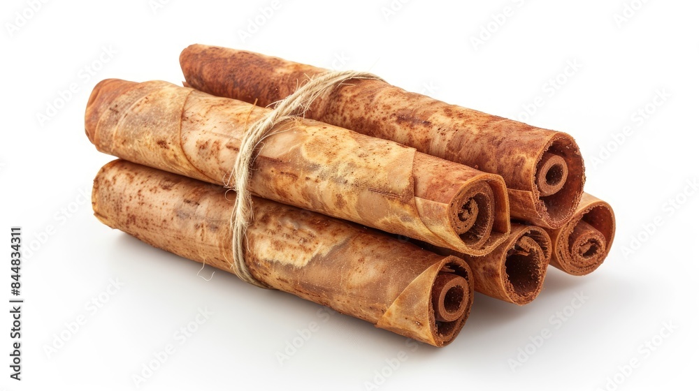 Cinnamon Bundle on White Background Cinnamon Bundle on White Background