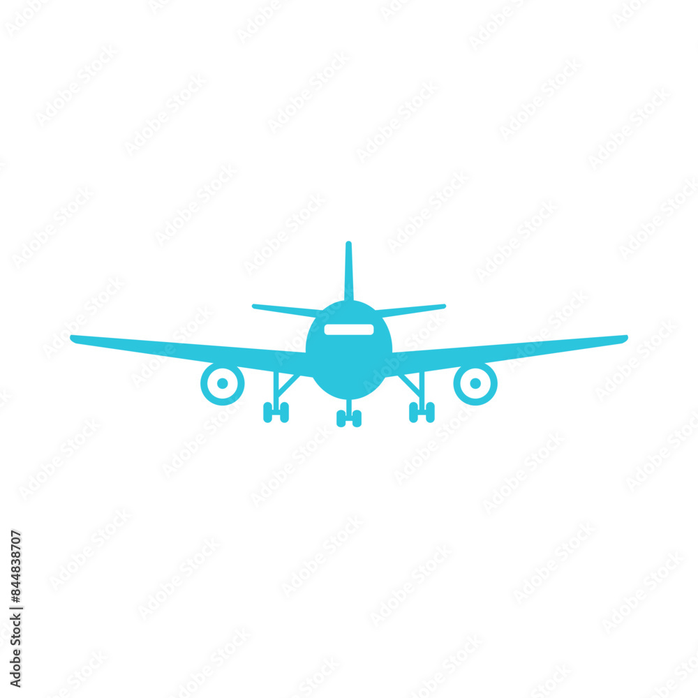 Airplane icon. Isolated on white background. From blue icon set. Airplane icon. Isolated on white background. From blue icon set.