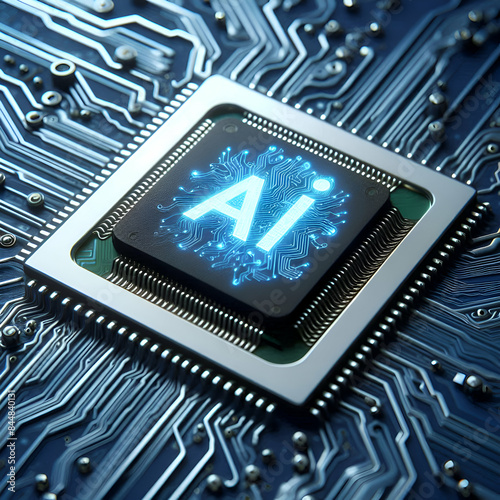 AI chip of artificial intelligence technology, powerful CPU