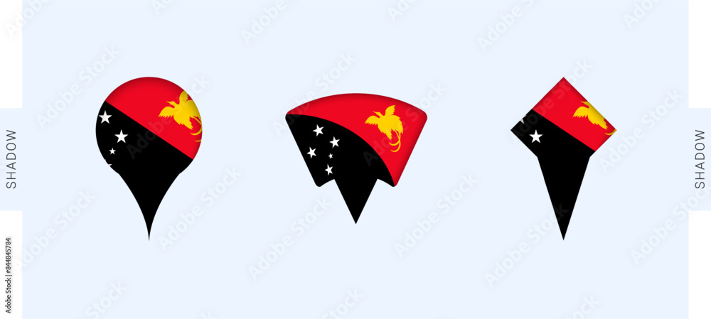 Papua New Guinea Map Markers Set. Perfect for projects related to Papua New Guinea, travel, geography, and international representation. Papua New Guinea Map Markers Set. Perfect for projects related to Papua New Guinea, travel, geography, and international representation.