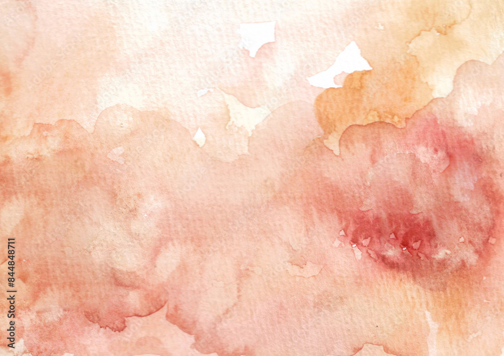 Fototapeta premium brown splash watercolor background