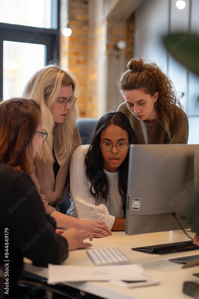 Professional brainstorming session in the office, teamwork and collaboration for business development. Professional brainstorming session in the office, teamwork and collaboration for business development.