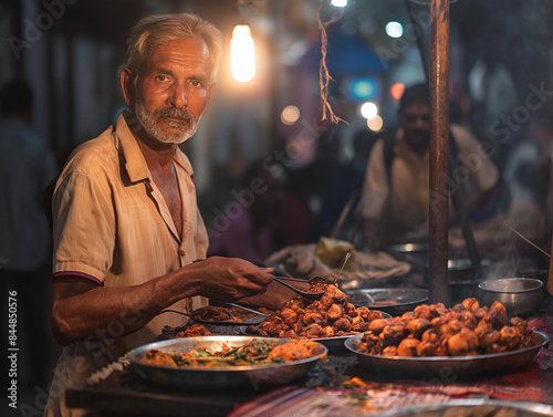 street food in india indian food preparation