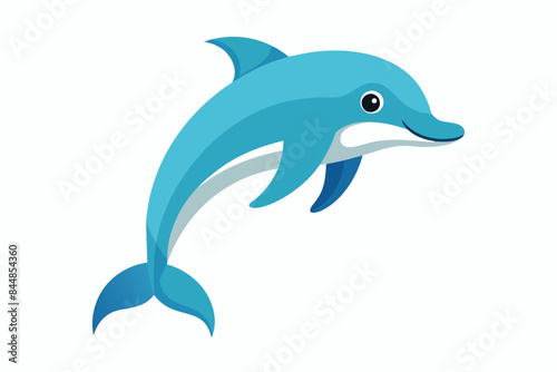 dolphin fish vector illustration © Shiju Graphics