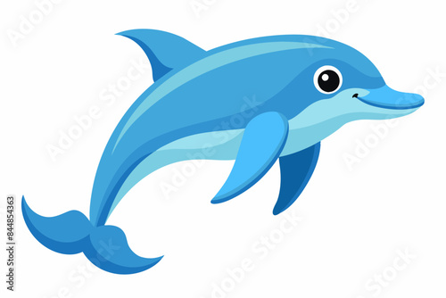 dolphin fish vector illustration