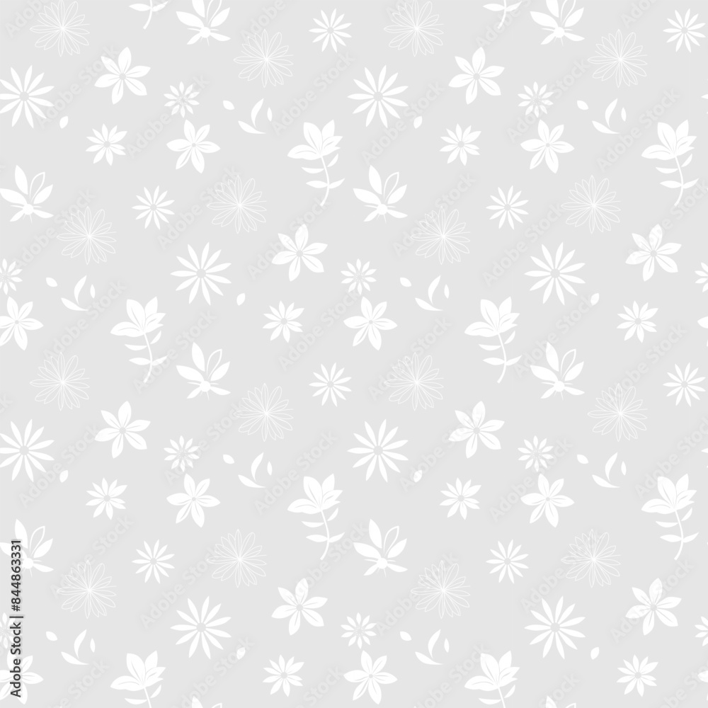 Seamless floral pattern. Background in small flowers for textiles, fabrics, cotton fabric, covers, wallpaper, print, gift wrapping, postcard, scrapbooking.
