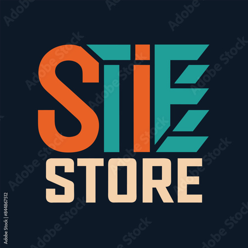 A stylized logo featuring the bold initials STIE in a modern font, with the word STORE displayed below, Bold initials of the store name in a modern font