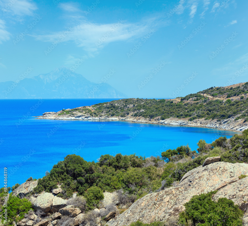 Summer sea coast (Halkidiki, Greece). Summer sea coast (Halkidiki, Greece).