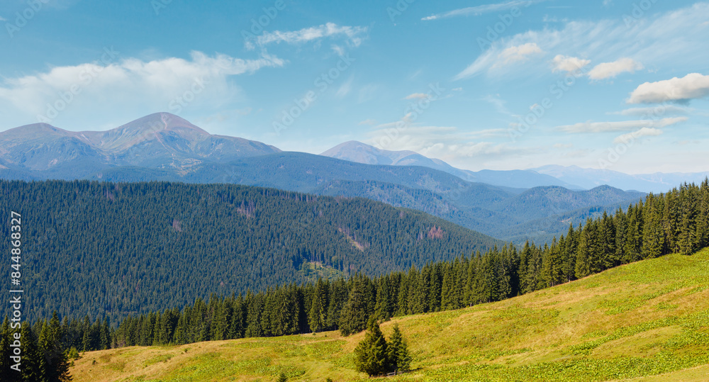 Summer mountain view (Carpathian, Ukraine). Summer mountain view (Carpathian, Ukraine).