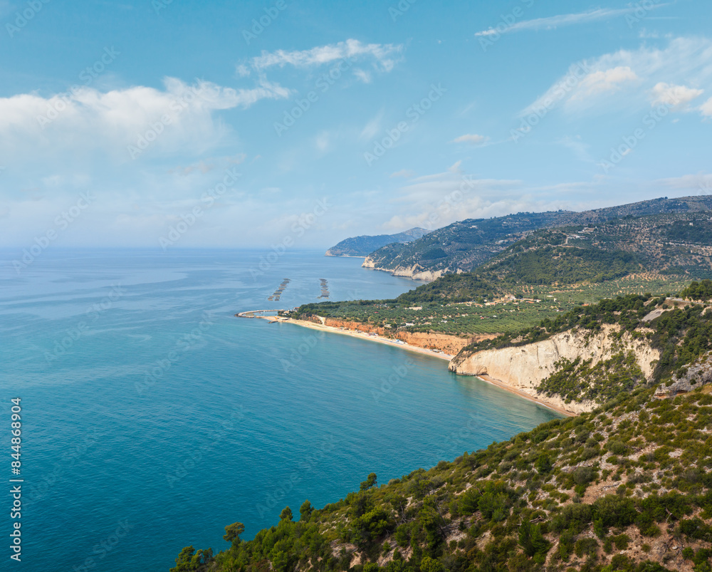 Obraz premium Summer sea coast Cala Rosa, Italy