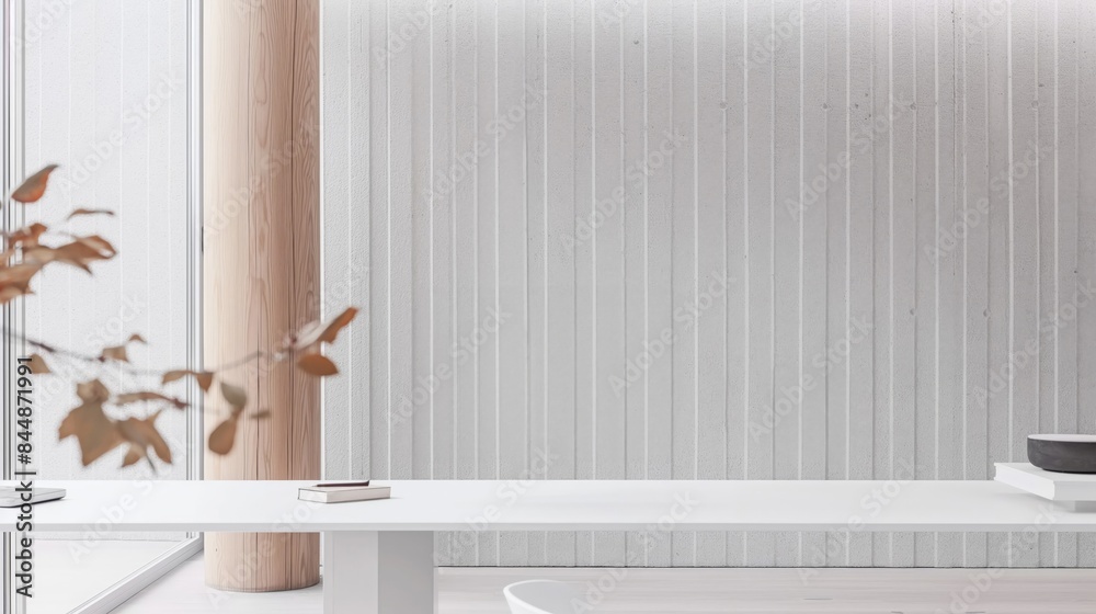 An empty table in the interior. To display the product An empty table in the interior. To display the product