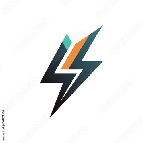 A simple, modern logo featuring a blue lightning bolt symbol incorporated into a black geometric shape, Incorporate a subtle lightning bolt symbol into a minimalist logo design for a tech company Free Download A simple, modern logo featuring a blue lightning bolt symbol incorporated into a black geometric shape, Incorporate a subtle lightning bolt symbol into a minimalist logo design for a tech company - GFXLoad