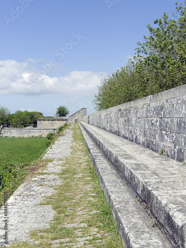 Ancient Royal City of Hiers-Brouage in Charente-Maritime. Fortified garrison and Courtine of the Government of the stronghold of the Citadel photo