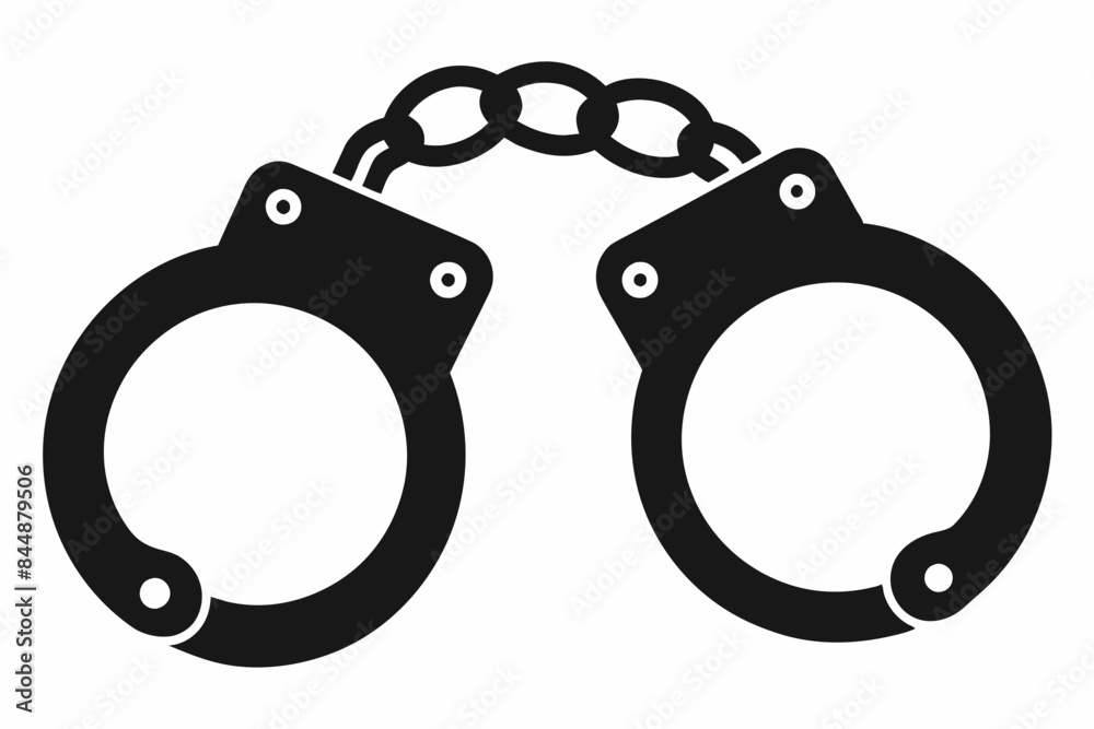 handcuffs crime vector illustration handcuffs crime vector illustration