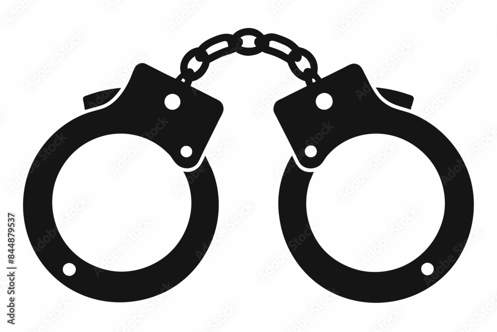 handcuffs crime vector illustration handcuffs crime vector illustration