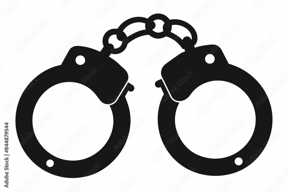 handcuffs crime vector illustration handcuffs crime vector illustration