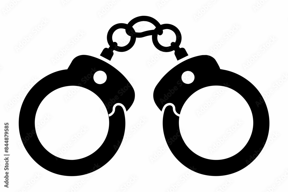 handcuffs crime vector illustration handcuffs crime vector illustration