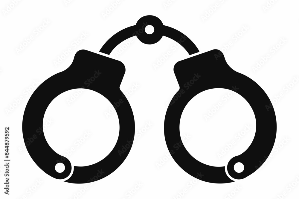 handcuffs crime vector illustration handcuffs crime vector illustration