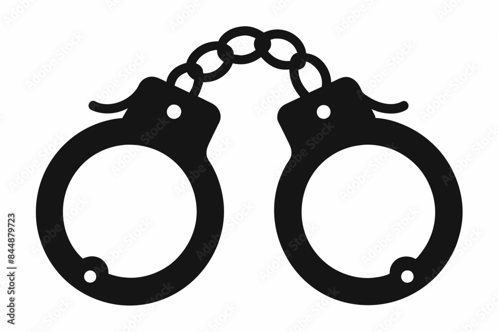 handcuffs crime vector illustration handcuffs crime vector illustration