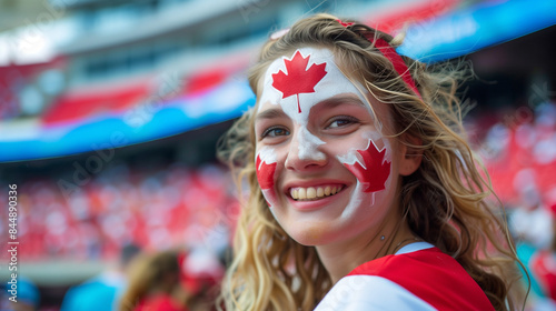 Team Canada fan in the stands © Zhukov Alexander