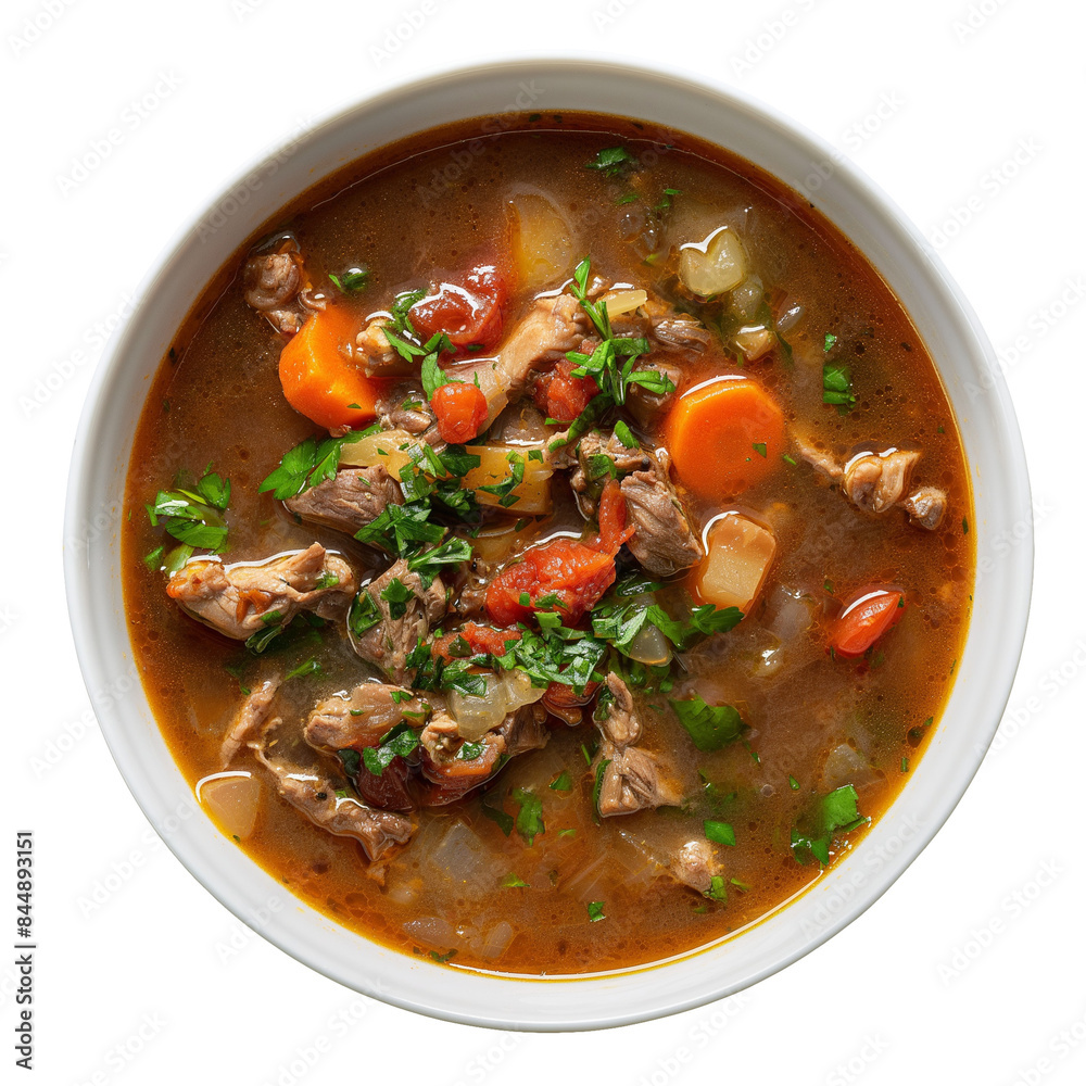 North African soup - Chorba. l with Transparent background. African soup, flat lay. Food for menu, restaurants. North African soup - Chorba. l with Transparent background. African soup, flat lay. Food for menu, restaurants.