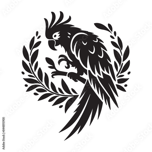 Parrot vector silhouette