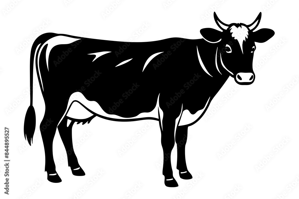 cow animal silhouette vector illustration cow animal silhouette vector illustration